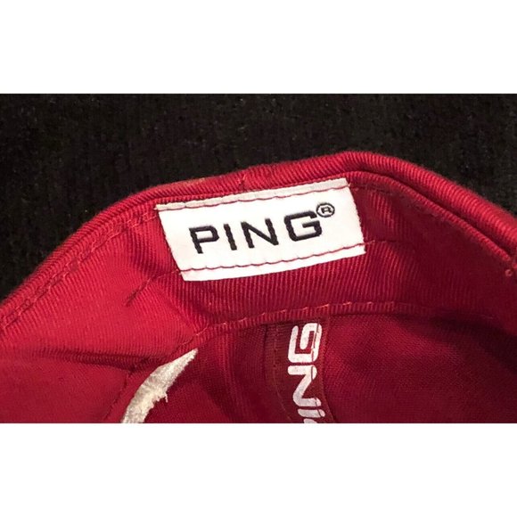 PING G15 Red Adjustable Strap Back Cap. Very Good Pre Owned Condition - Picture 6 of 8